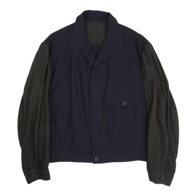Y's for men Stripe Sleeve Switching Jacket