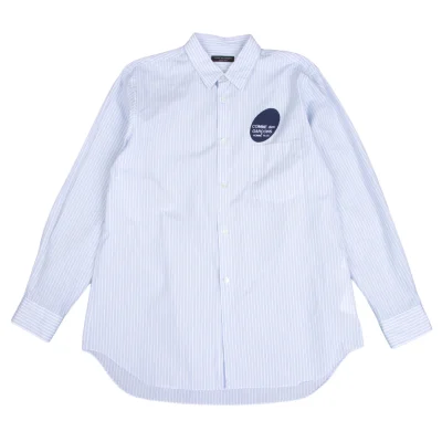 COMME des GARCONS HOMME PLUS Logo Printed Stripe Shirt
