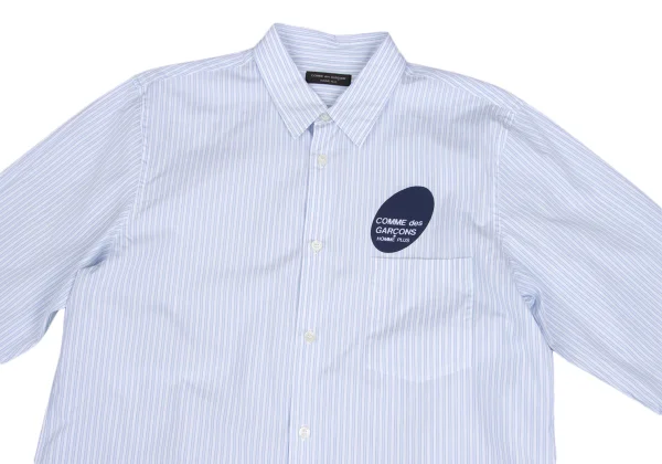 COMME des GARCONS HOMME PLUS Logo Printed Stripe Shirt K-173488_002