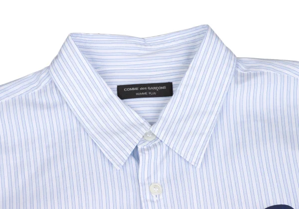 COMME des GARCONS HOMME PLUS Logo Printed Stripe Shirt K-173488_003