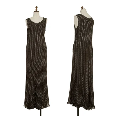 Yohji Yamamoto NOIR Pin-Dot Sheer Silk Dress