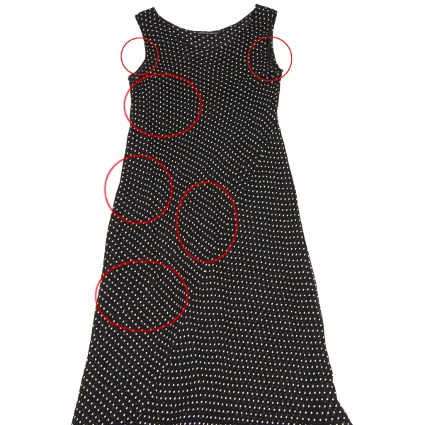 Yohji Yamamoto NOIR Pin-Dot Sheer Silk Dress K-173494_003
