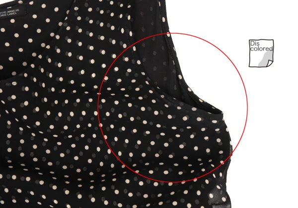 Yohji Yamamoto NOIR Pin-Dot Sheer Silk Dress K-173494_005