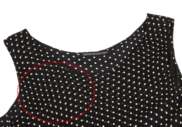 Yohji Yamamoto NOIR Pin-Dot Sheer Silk Dress K-173494_007