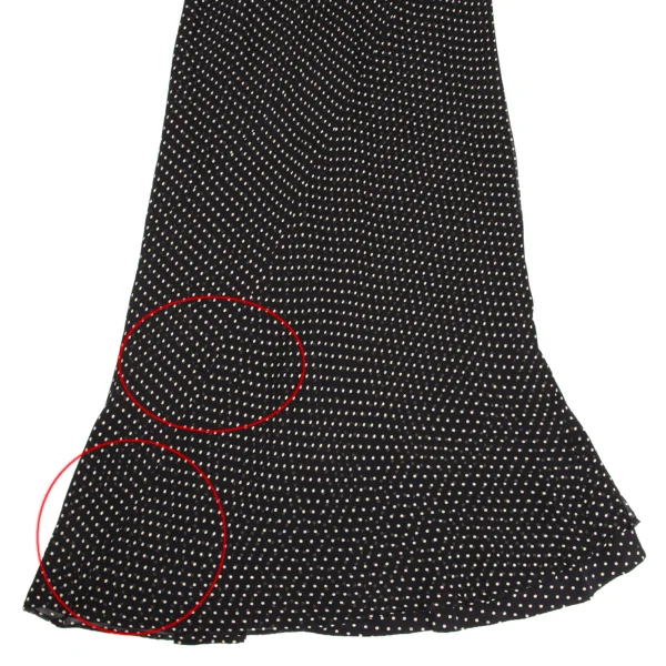 Yohji Yamamoto NOIR Pin-Dot Sheer Silk Dress K-173494_009