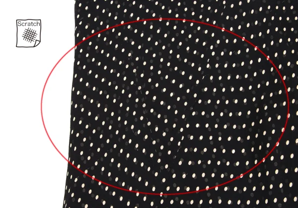 Yohji Yamamoto NOIR Pin-Dot Sheer Silk Dress K-173494_011