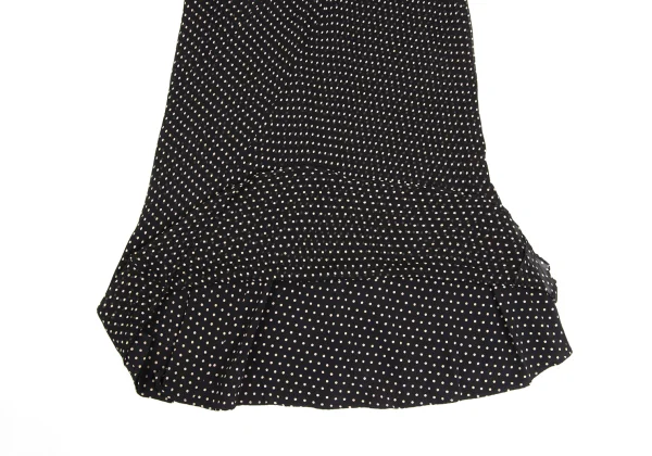 Yohji Yamamoto NOIR Pin-Dot Sheer Silk Dress K-173494_012