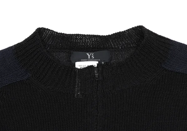 Y's Linen Blended Switching Zip Cardigan K-173495_004