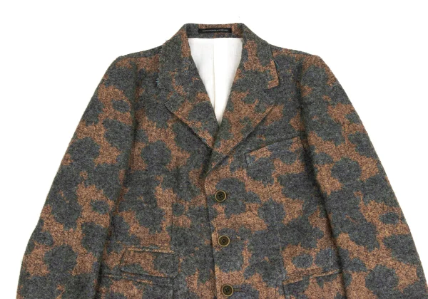 Y's Acrylic Blend Raw-Edge Jacquard Jacket K-173497_003