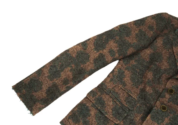 Y's Acrylic Blend Raw-Edge Jacquard Jacket K-173497_006