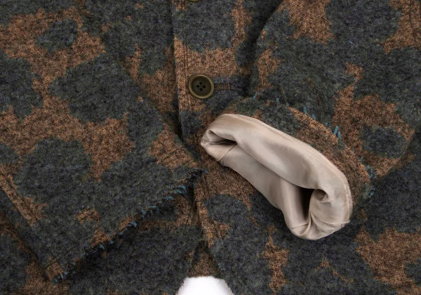 Y's Acrylic Blend Raw-Edge Jacquard Jacket K-173497_007