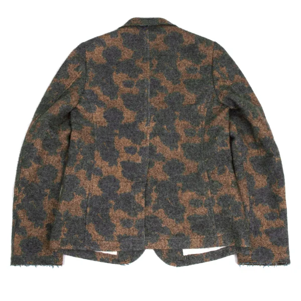 Y's Acrylic Blend Raw-Edge Jacquard Jacket K-173497_013