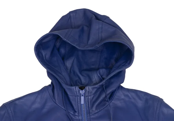 MARC by MARC JACOBS Leather Zip-Up Hooded Jacket K-173500_006