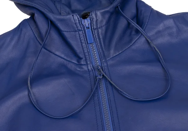 MARC by MARC JACOBS Leather Zip-Up Hooded Jacket K-173500_008
