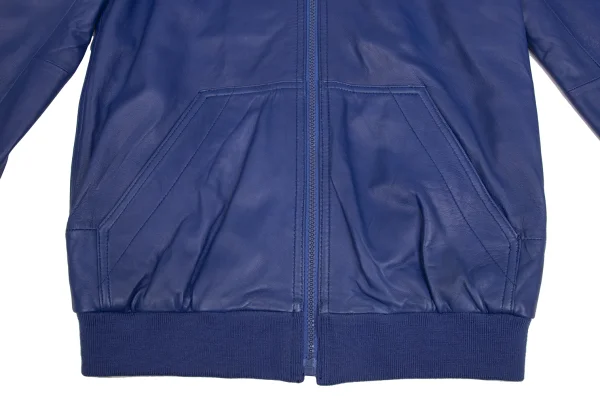 MARC by MARC JACOBS Leather Zip-Up Hooded Jacket K-173500_014