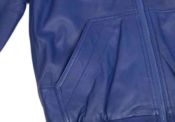 MARC by MARC JACOBS Leather Zip-Up Hooded Jacket K-173500_015