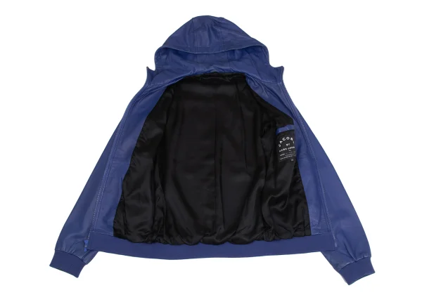 MARC by MARC JACOBS Leather Zip-Up Hooded Jacket K-173500_016