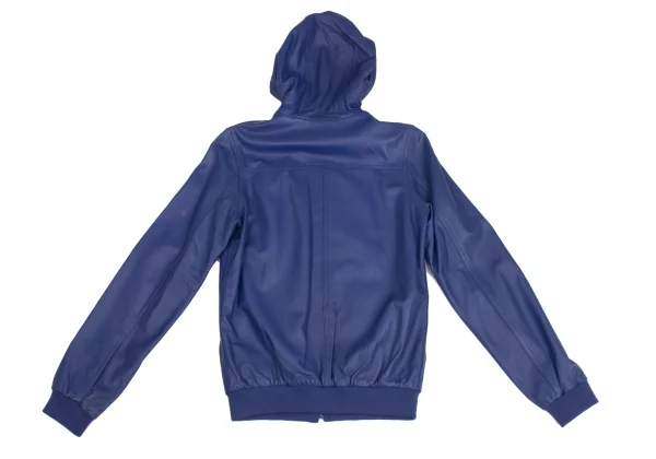 MARC by MARC JACOBS Leather Zip-Up Hooded Jacket K-173500_017