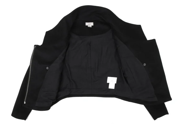 HELMUT LANG Melton Wool Zip Design Jacket K-173501_011