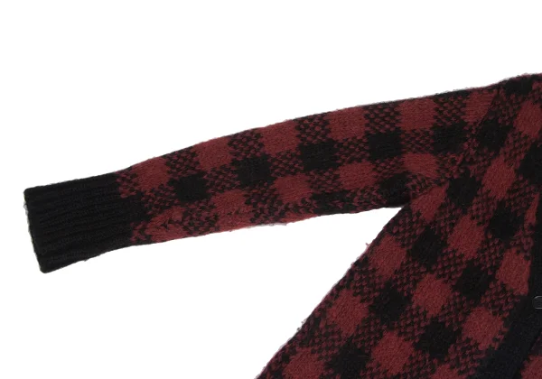 MARNI Alpaca Blend Check Back Slit Cardigan K-173504_005