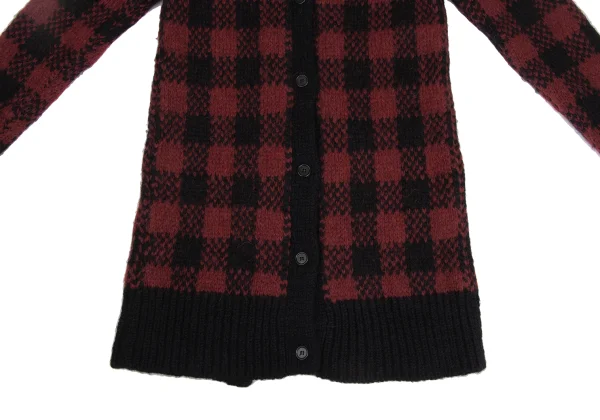 MARNI Alpaca Blend Check Back Slit Cardigan K-173504_007
