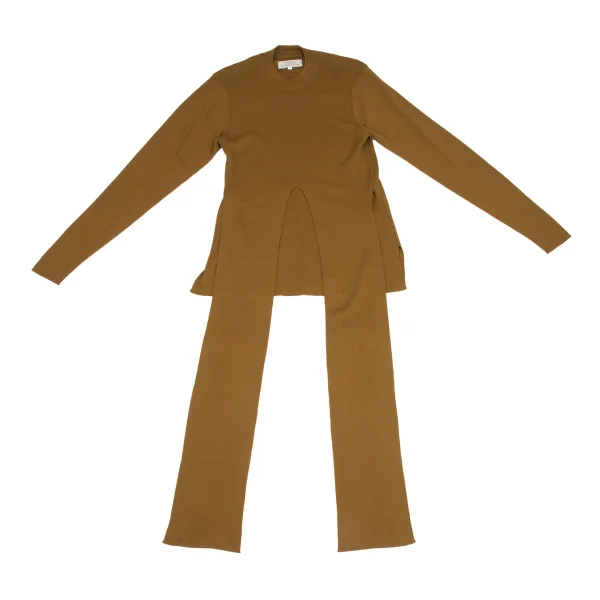 STUDIO NICHOLSON Wool Asymmetric Rib Knit K-173505_002