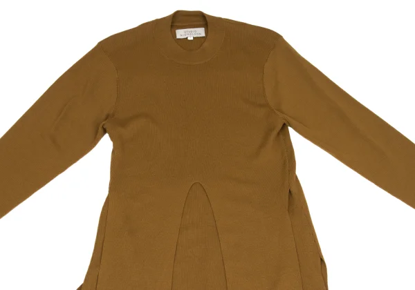 STUDIO NICHOLSON Wool Asymmetric Rib Knit K-173505_003