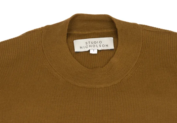 STUDIO NICHOLSON Wool Asymmetric Rib Knit K-173505_004