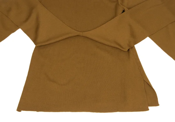 STUDIO NICHOLSON Wool Asymmetric Rib Knit K-173505_009