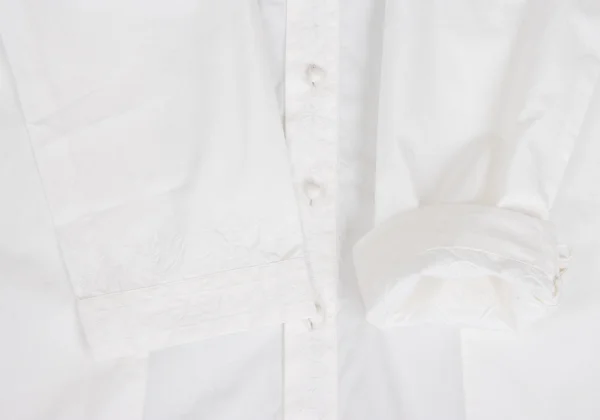 ISSEY MIYAKE HaaT Embroidered Design Band Collar Shirt Dress K-173514_008