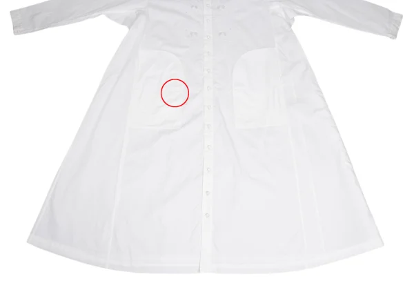 ISSEY MIYAKE HaaT Embroidered Design Band Collar Shirt Dress K-173514_009