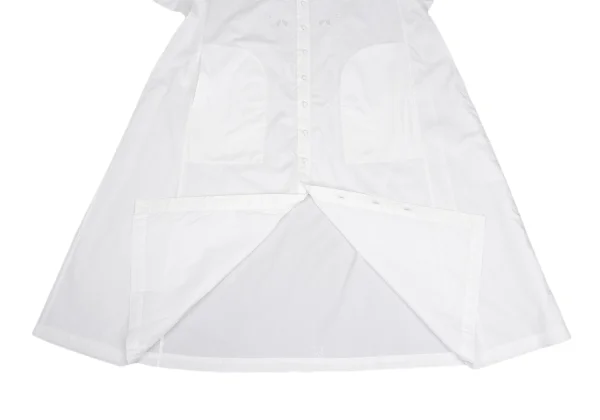 ISSEY MIYAKE HaaT Embroidered Design Band Collar Shirt Dress K-173514_012