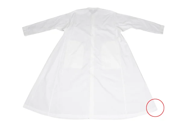 ISSEY MIYAKE HaaT Embroidered Design Band Collar Shirt Dress K-173514_013