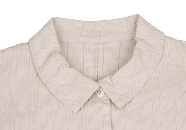 ISSEY MIYAKE HaaT Cotton Blend Gathered Design Stretch Jacket K-173516_004