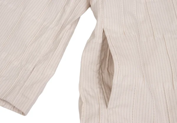 ISSEY MIYAKE HaaT Cotton Blend Gathered Design Stretch Jacket K-173516_008