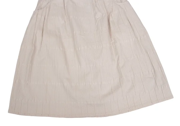 ISSEY MIYAKE HaaT Cotton Blend Gathered Design Stretch Skirt K-173517_006