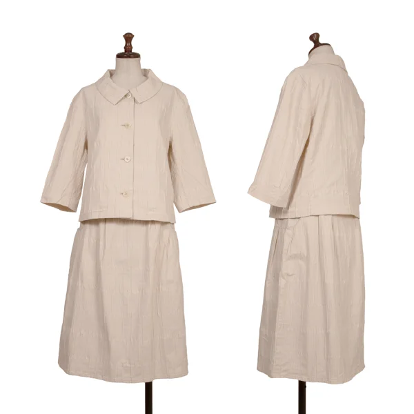 ISSEY MIYAKE HaaT Cotton Blend Gathered Design Stretch Skirt K-173517_013