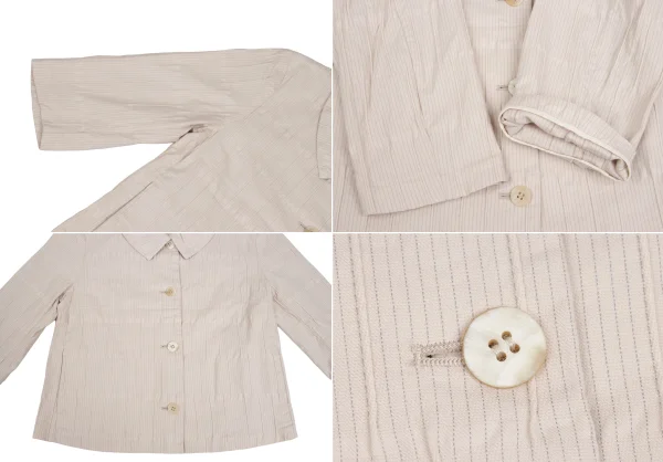 ISSEY MIYAKE HaaT Gathered Design Stretch Jacket & Skirt K-173518_005