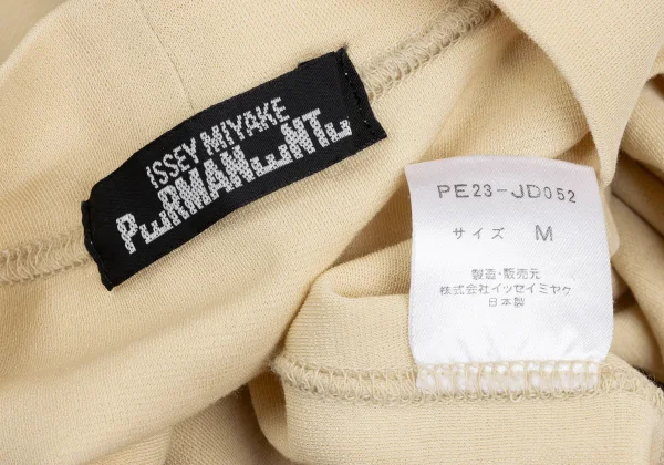 ISSEY MIYAKE PERMANENTE Curved Switching Stretch Cardigan K-173521_017