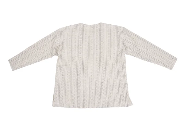 ISSEY MIYAKE PERMANENTE Striped Double Button Jacket K-173522_012