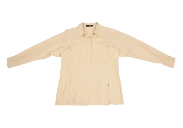 ISSEY MIYAKE PERMANENTE Slit Open-collar Shirt K-173523_002