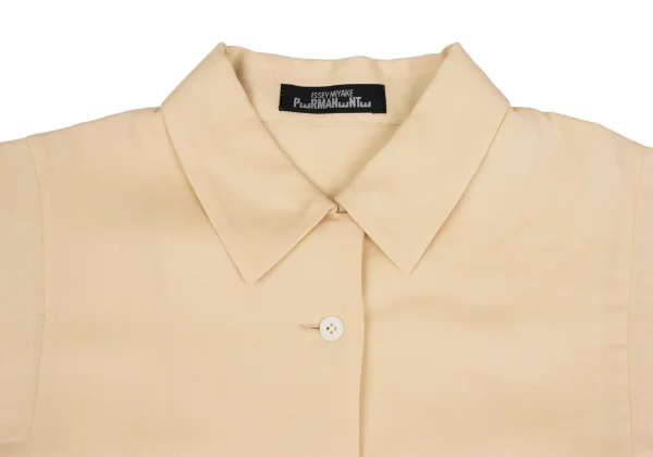 ISSEY MIYAKE PERMANENTE Slit Open-collar Shirt K-173523_005