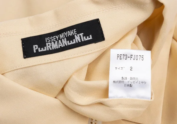 ISSEY MIYAKE PERMANENTE Slit Open-collar Shirt K-173523_015