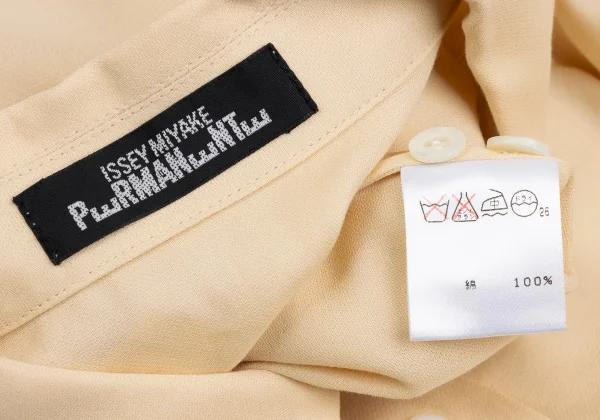 ISSEY MIYAKE PERMANENTE Slit Open-collar Shirt K-173523_016