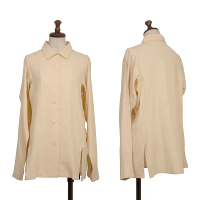 ISSEY MIYAKE PERMANENTE Slit Open-collar Shirt