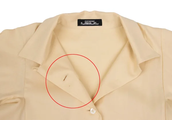 ISSEY MIYAKE PERMANENTE Slit Open-collar Shirt K-173524_004