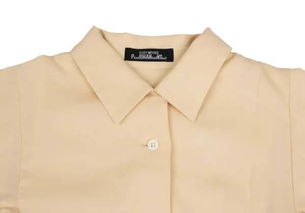 ISSEY MIYAKE PERMANENTE Slit Open-collar Shirt K-173524_007