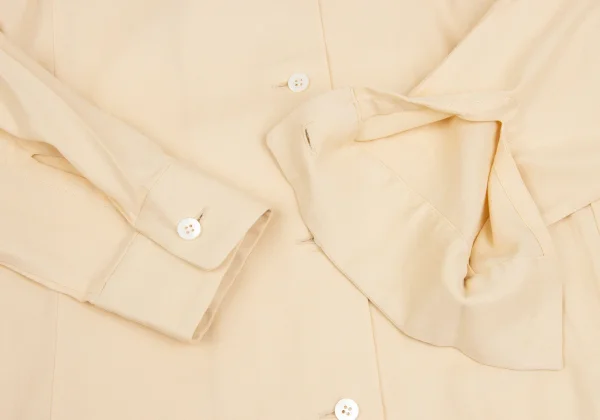 ISSEY MIYAKE PERMANENTE Slit Open-collar Shirt K-173524_010