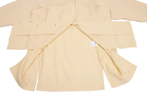 ISSEY MIYAKE PERMANENTE Slit Open-collar Shirt K-173524_013