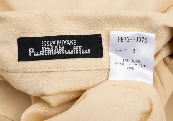 ISSEY MIYAKE PERMANENTE Slit Open-collar Shirt K-173524_017